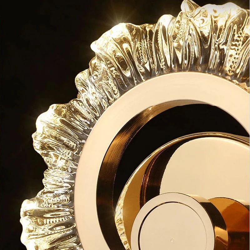 Luxury Wall Lamp in Shining Sun Style for Living Room, Bedroom