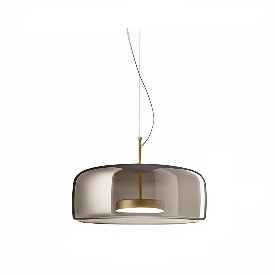 Nordic Amber Glass Pendant Light - Modern Designer Ceiling Lamp