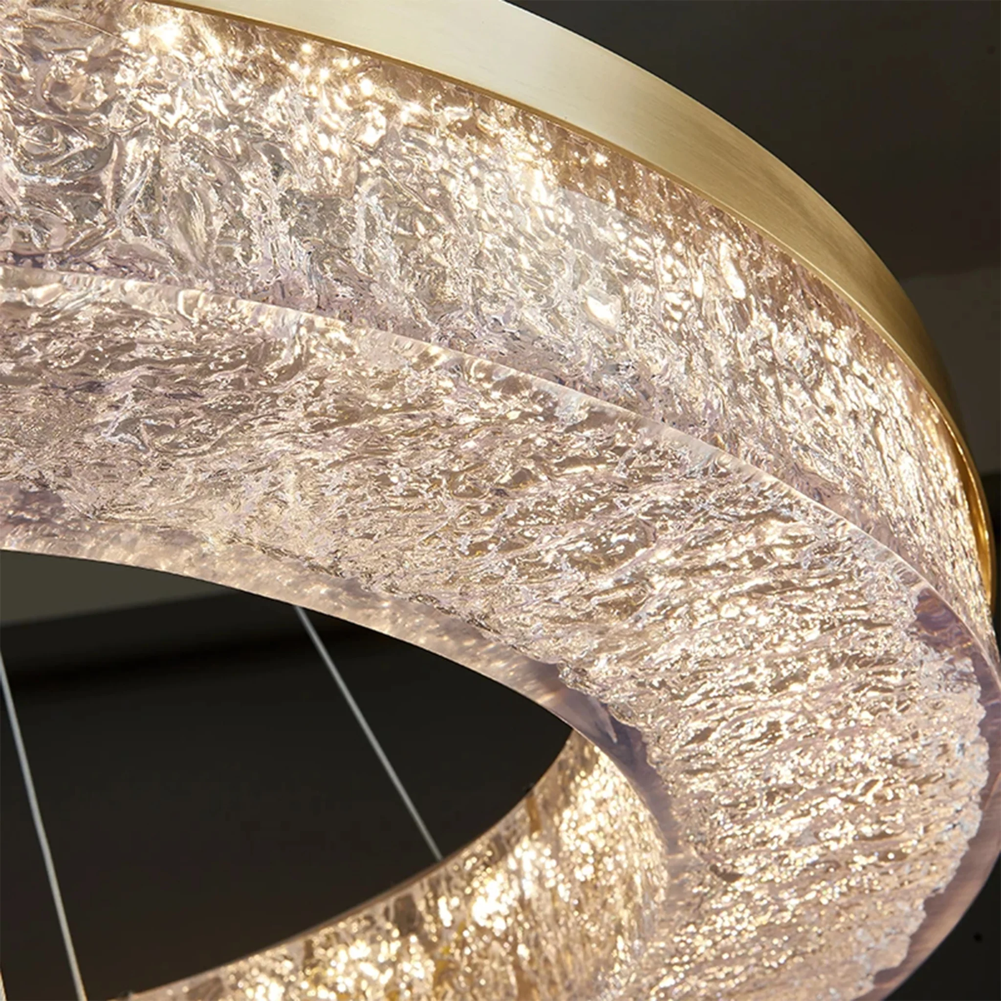 Seewis im Prattigau | Elegant Two-level Drum Chandelier