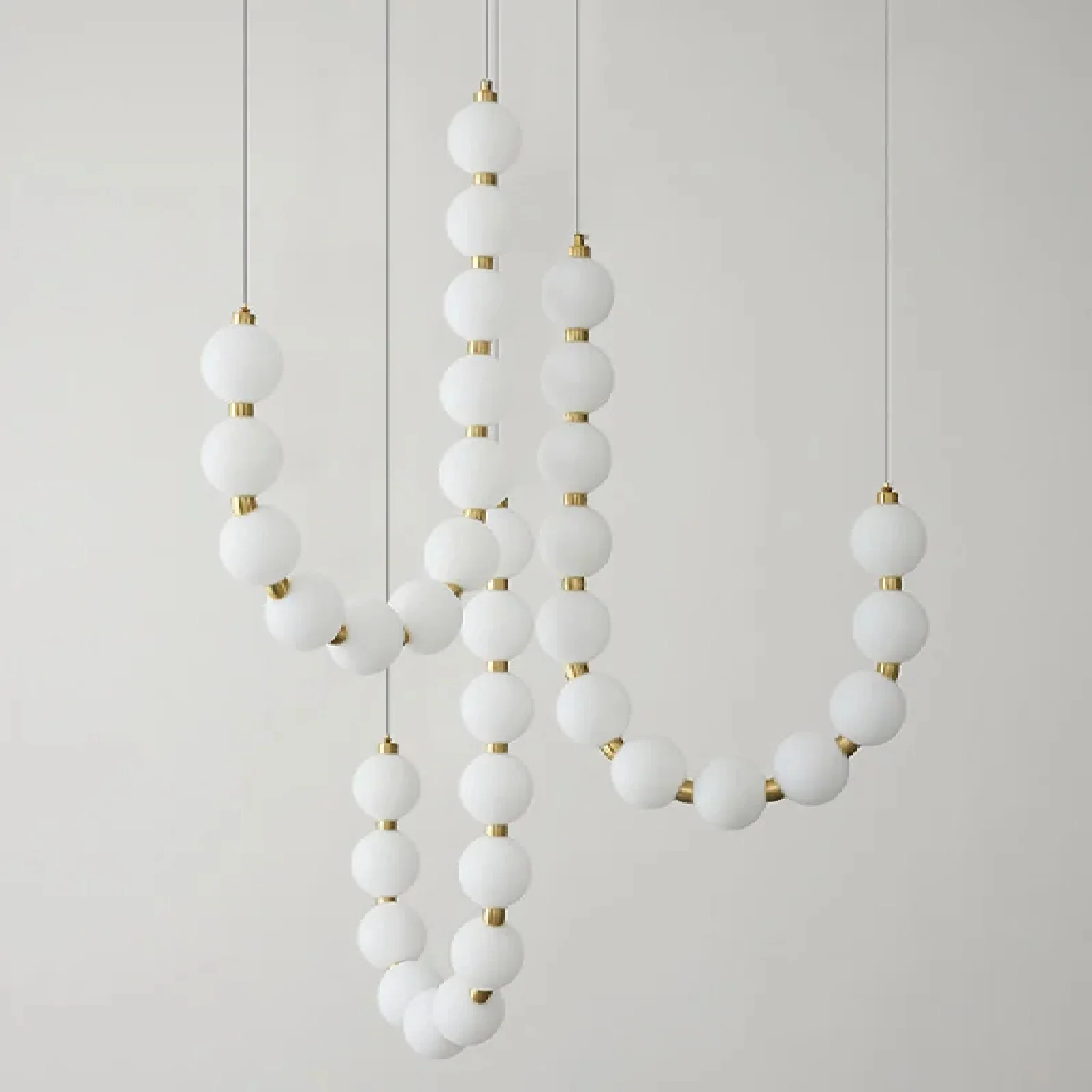 Fluhli | Gentle Pearl Necklace LED Pendant Light