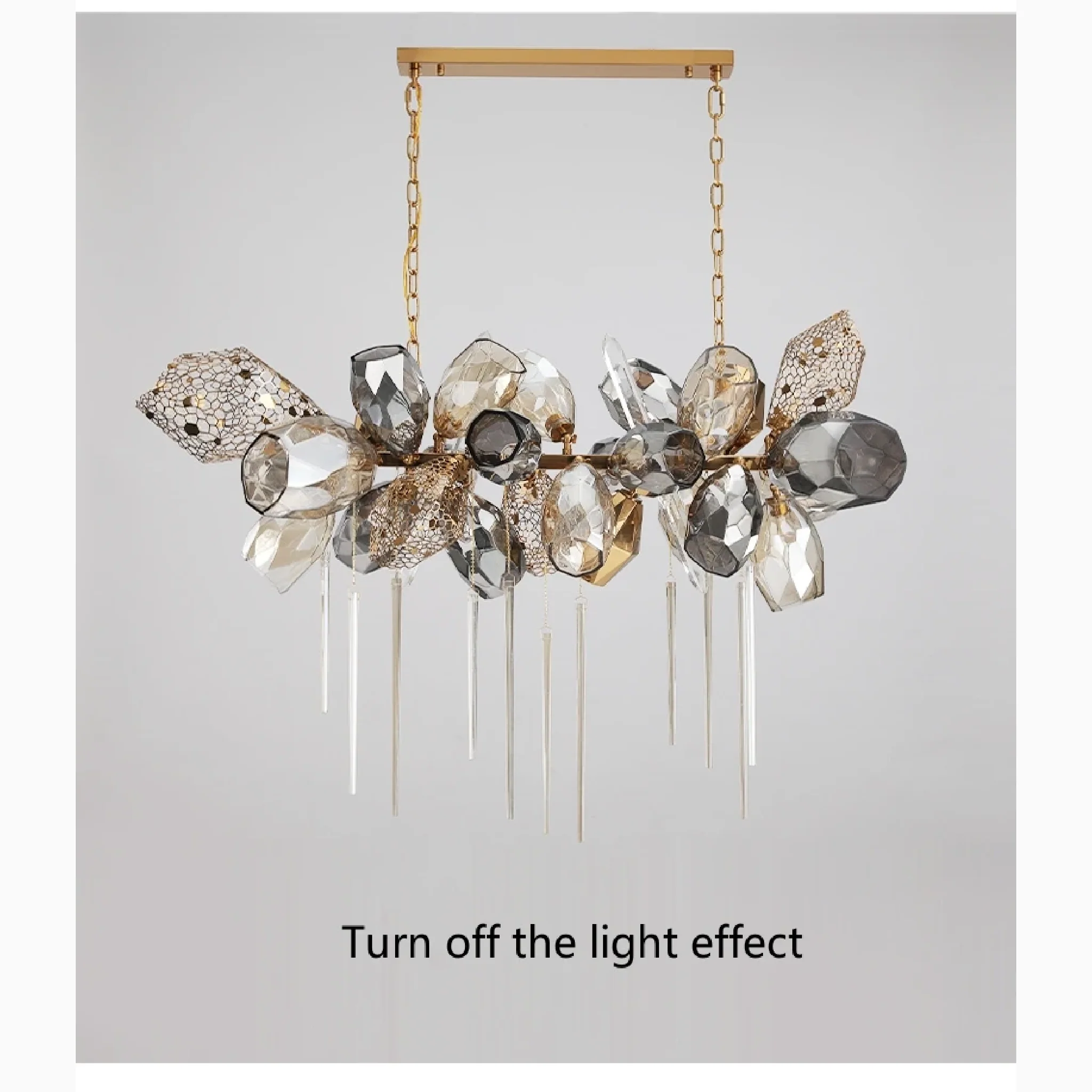 Postmodern Creative Luxury K9 Crystal Hanging Chandelier