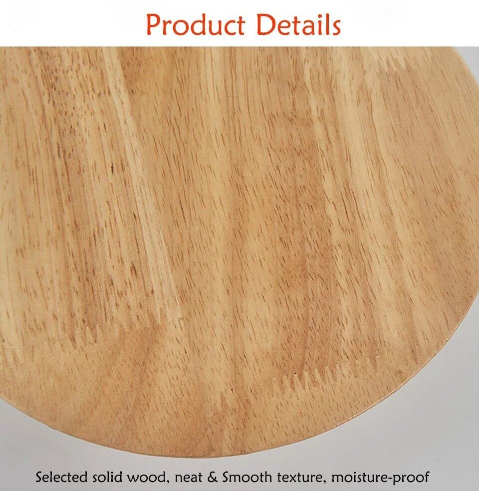 Round Modern LED Wooden Wall Sconce