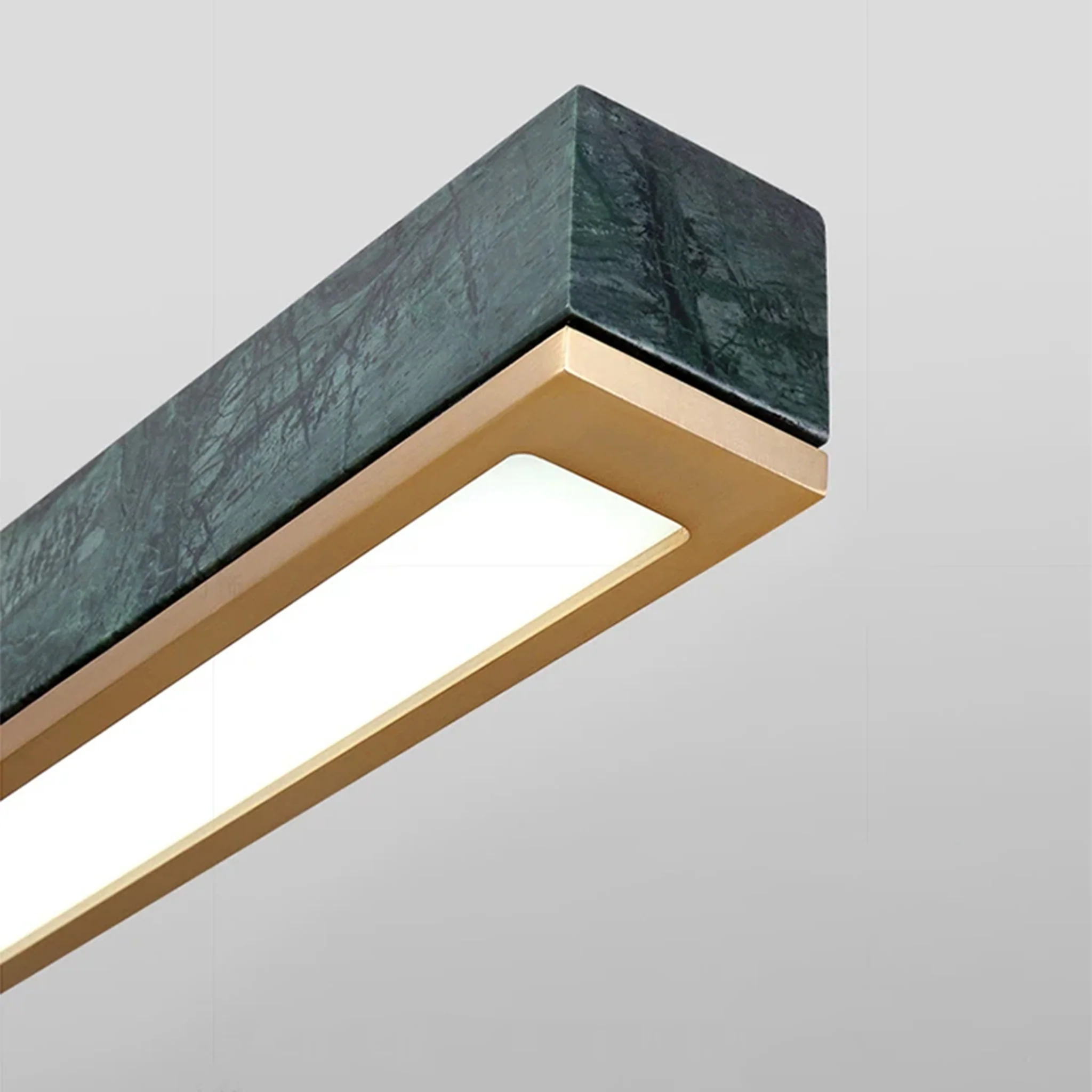 Rorschach | Minimalistic Modern Black Chandelier with Marble