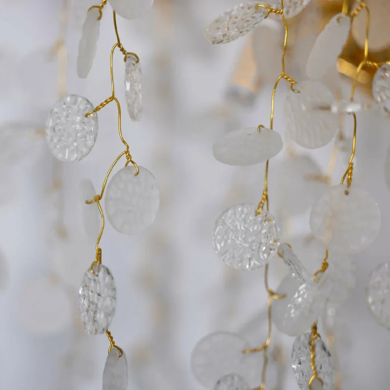 Luxury Wall Lamp with Glass Discs for Living Room, Bedroom