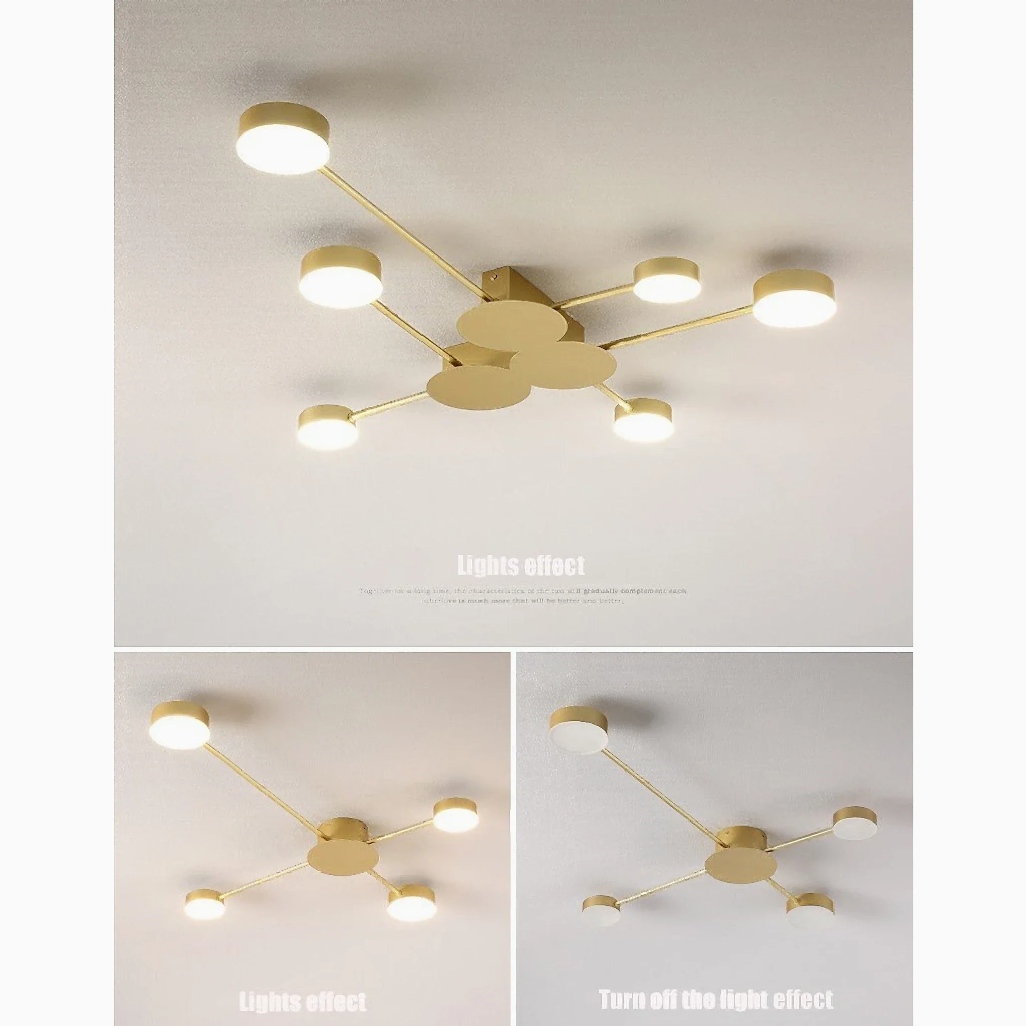 Carouge | Cruciform LED Ceiling Chandelier