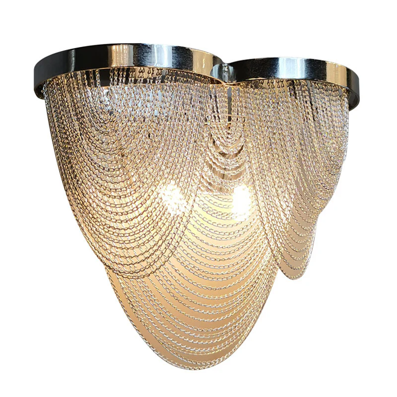Luxury Chain Wall Lamp in American Style for Living Room, Bedroom