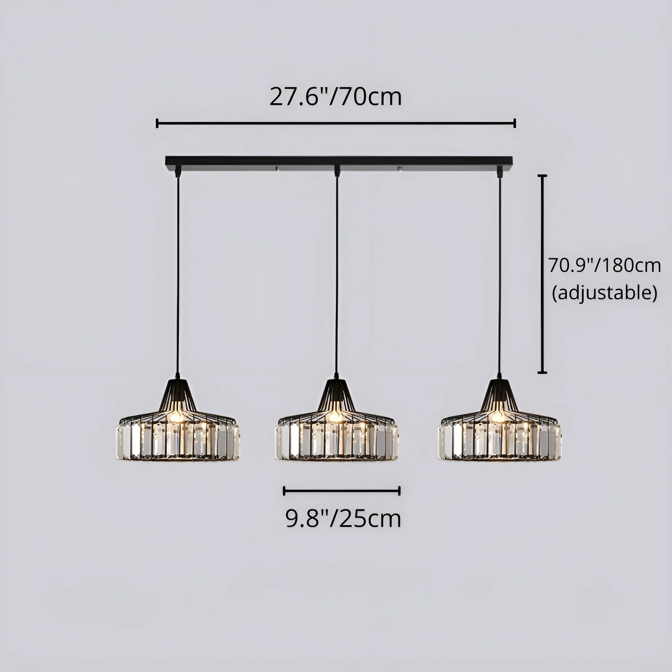 Luxury K9 Crystal Pendant Light �C Modern Dining Room Ceiling Lamp