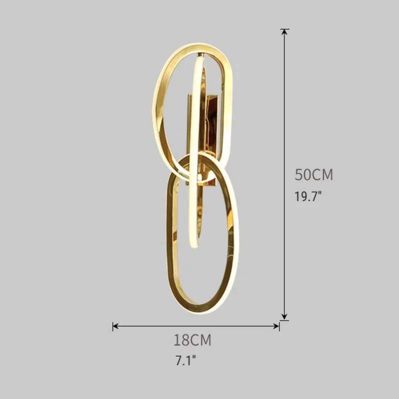 Luxury Wall Lamp in American Style for Living Room, Bedroom