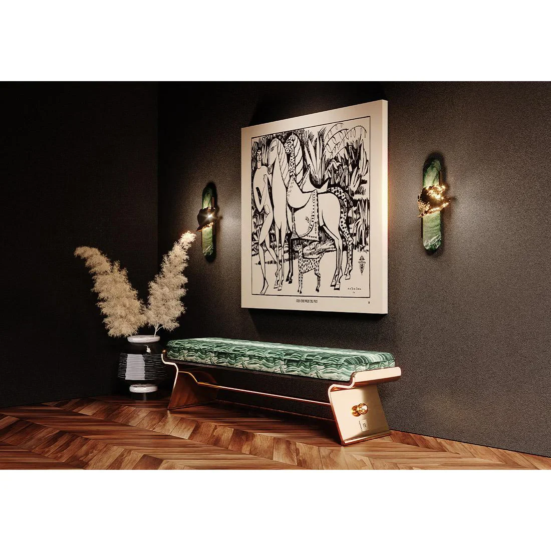 Luxury Wall Lamp in Imperial Style for Living Room, Bedroom