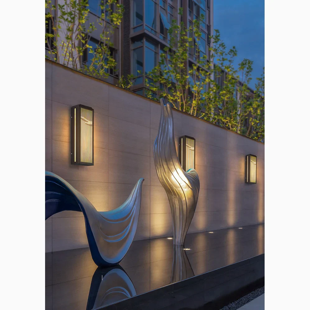 Modern Outdoor Wall Lamp in Chinese Style for Courtyard, Porch