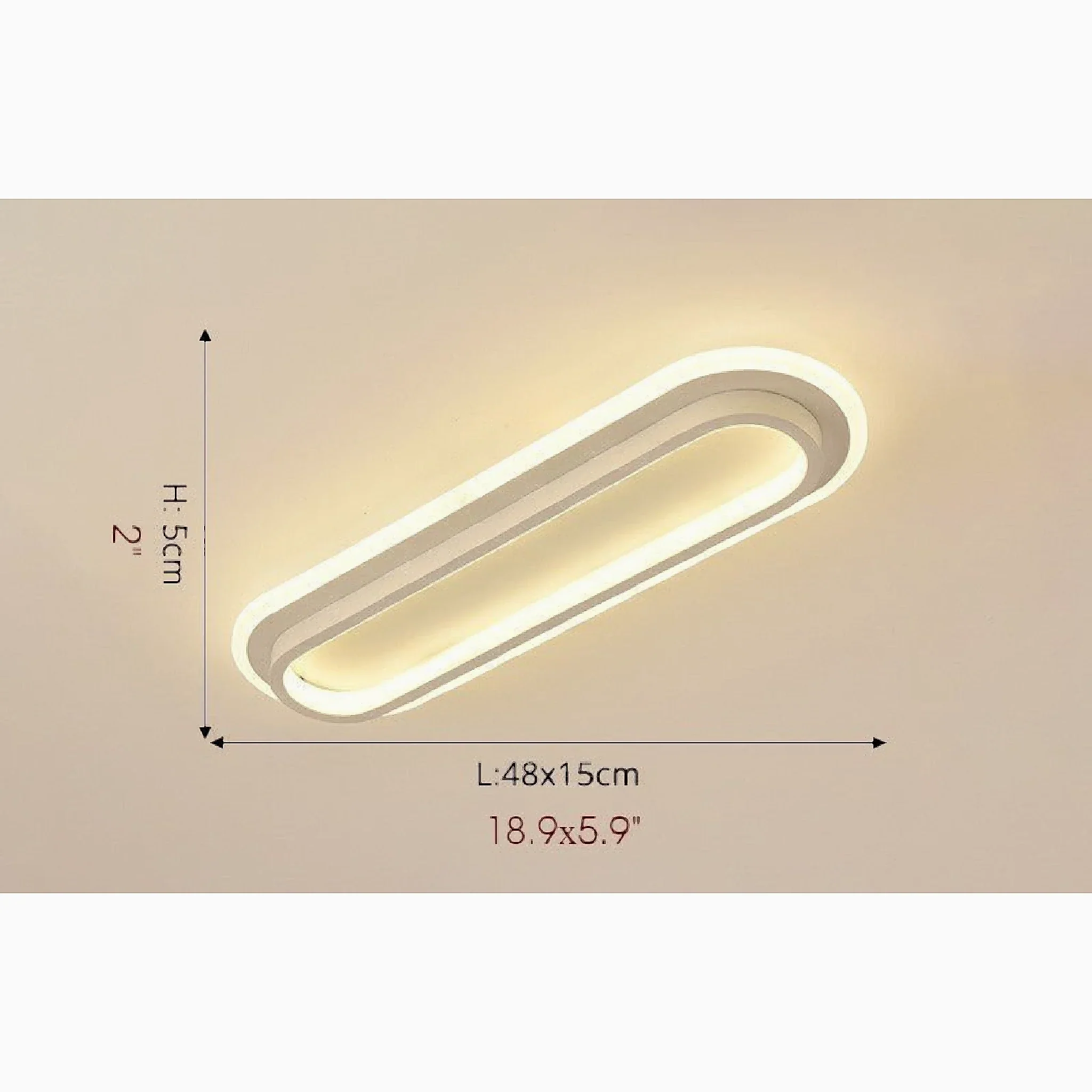 Fleurus | Rectangle LED Celling Light