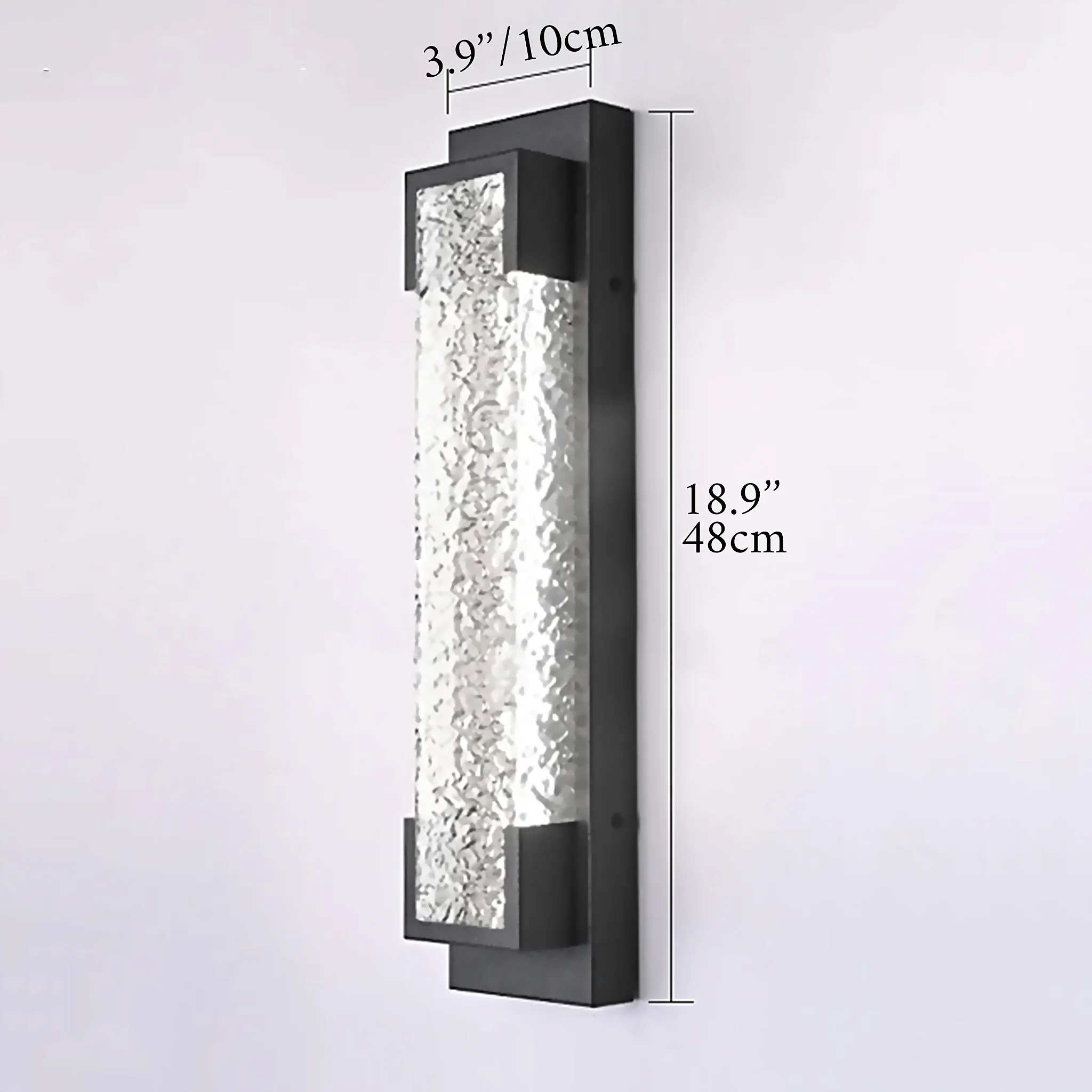 Alserio | Stylish Black Anti Rust LED Outdoor Wall Sconce