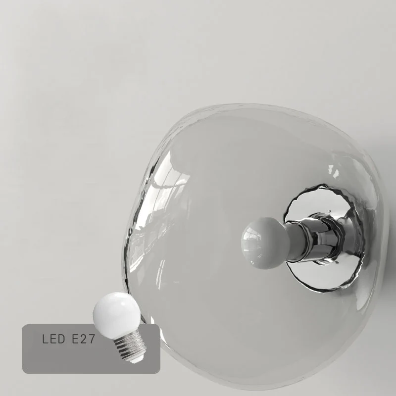 Creative Glass Wall Lamp in Ultramodern Style, Living Room, Bedroom