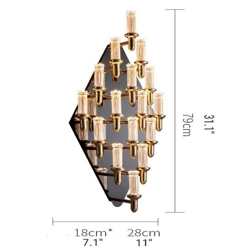 Luxury LED Wall Lamp in Roman Style for Living Room, Bedroom