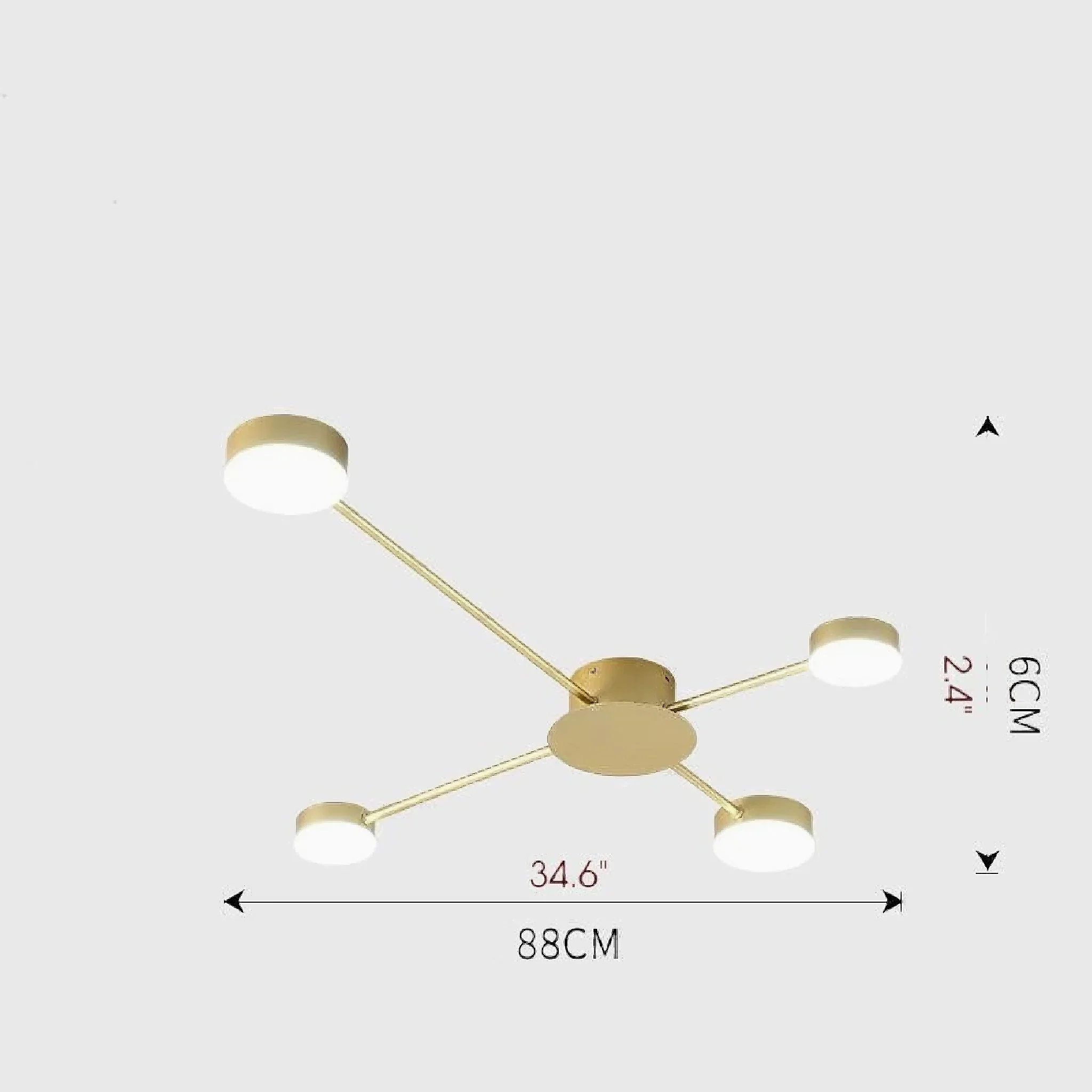 Carouge | Cruciform LED Ceiling Chandelier