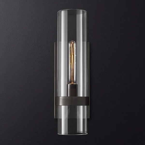 Modern Minimalistic Wall Lamp in American Style for Bedroom, Living Room