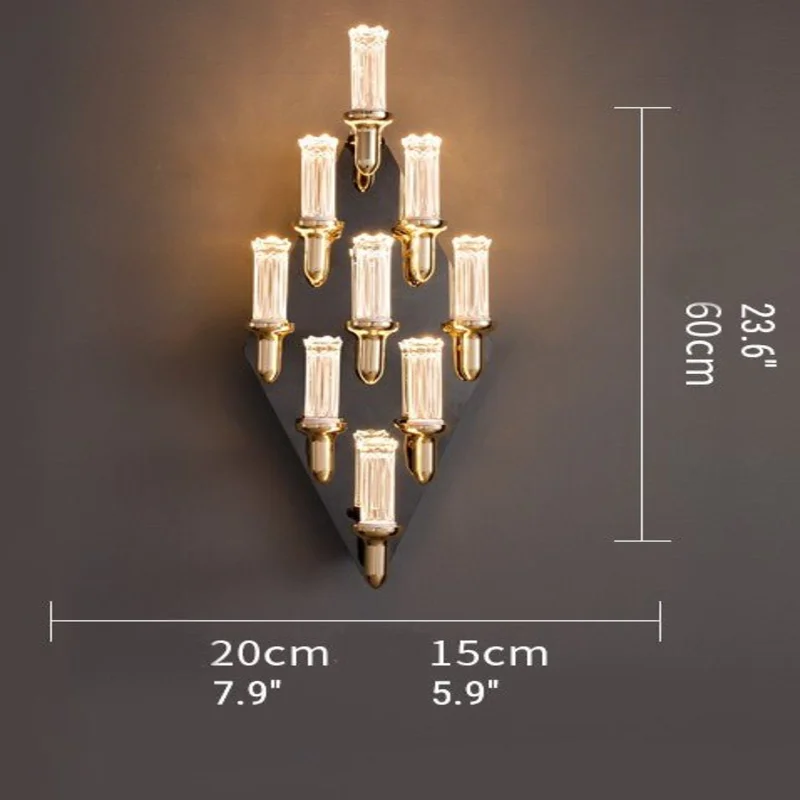Luxury LED Wall Lamp in Roman Style for Living Room, Bedroom
