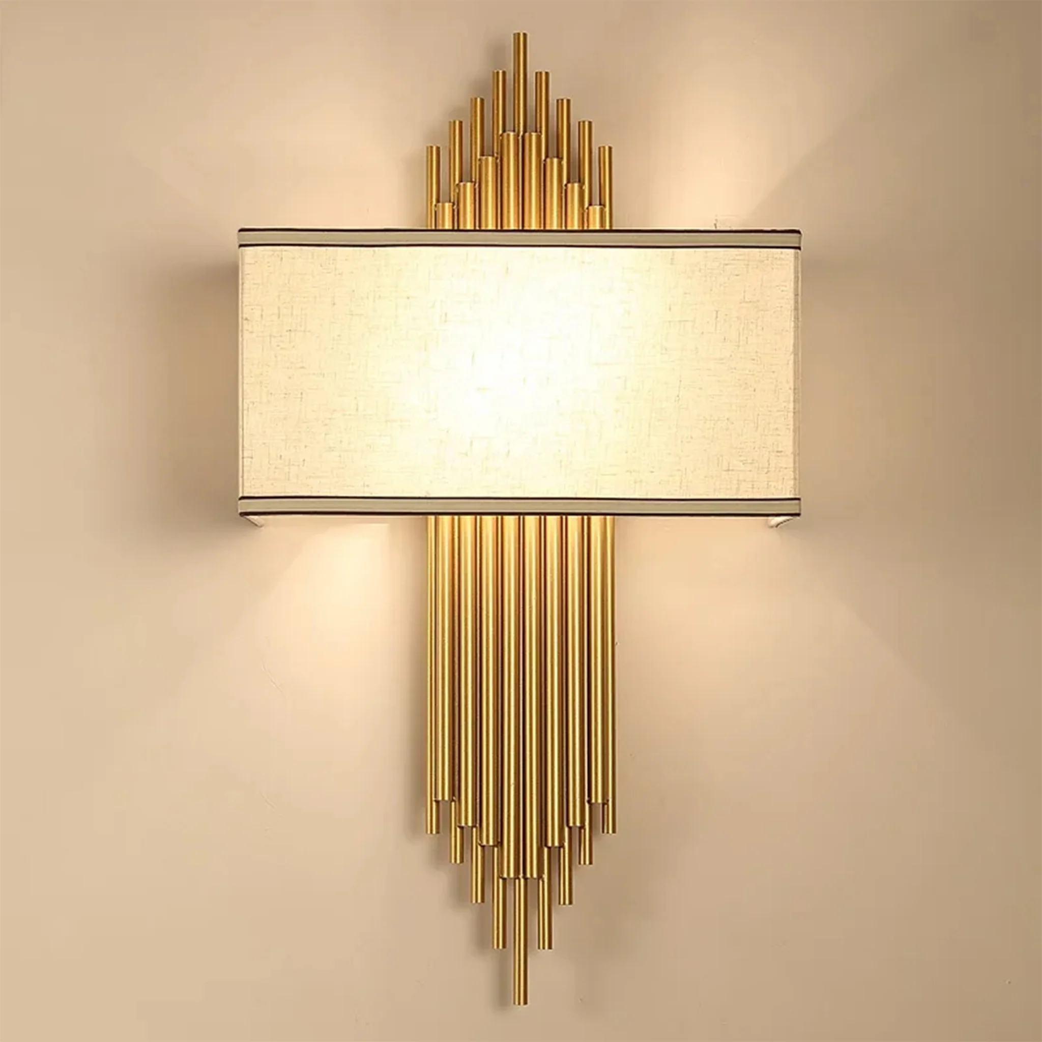 Stein am Rhein | Elegant Metal and Fabric Wall Sconce
