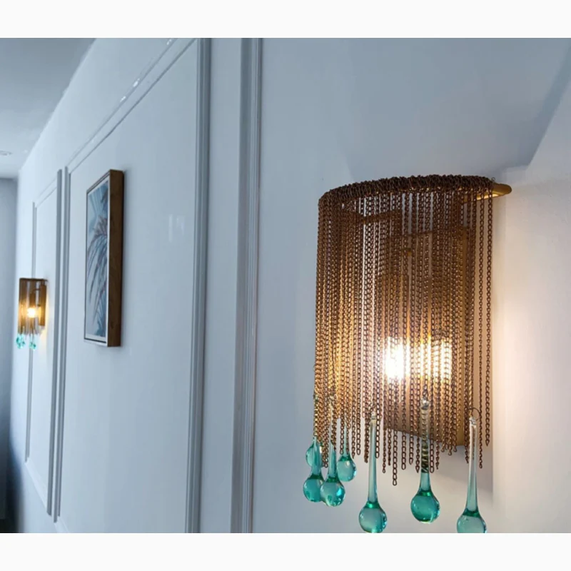 Luxury Wall Lamp in American Retro Style, Living Room, Bedroom