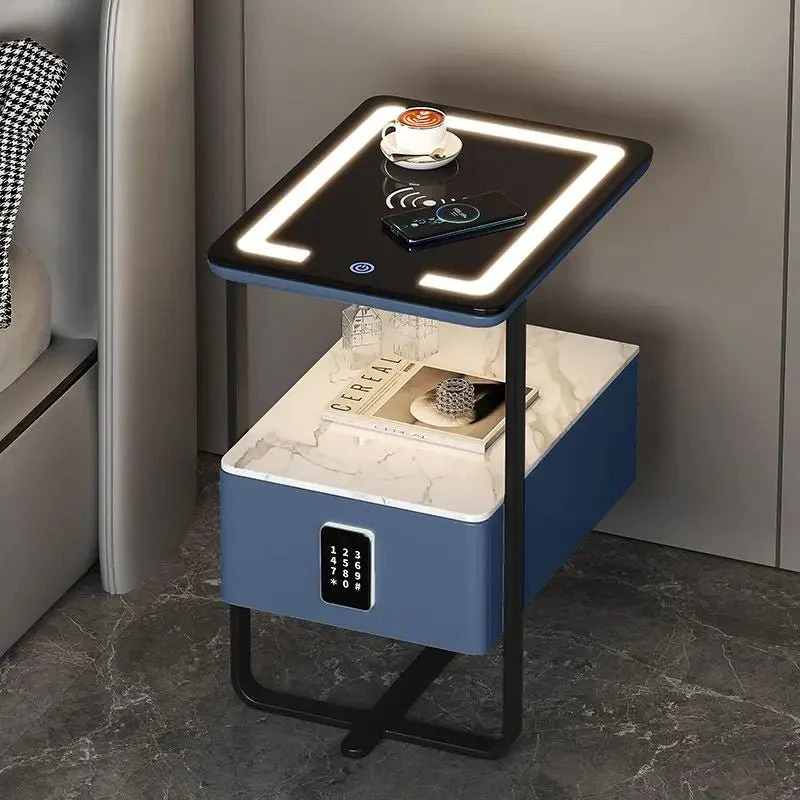 New Smart Wireless Charging LED Light Bedside Table