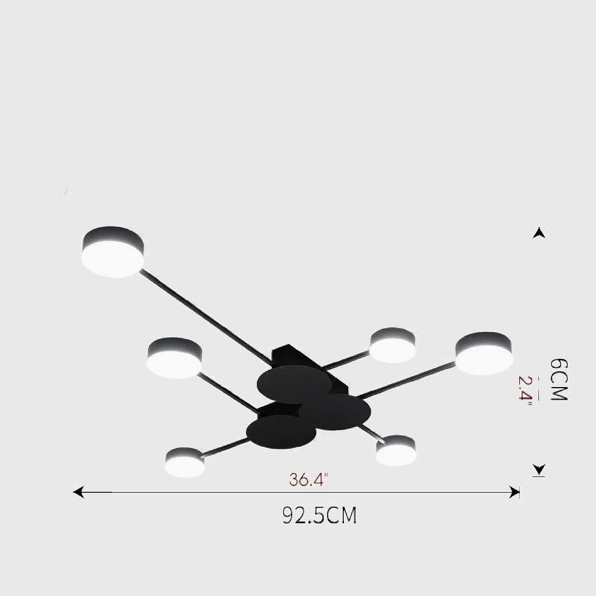 Carouge | Cruciform LED Ceiling Chandelier