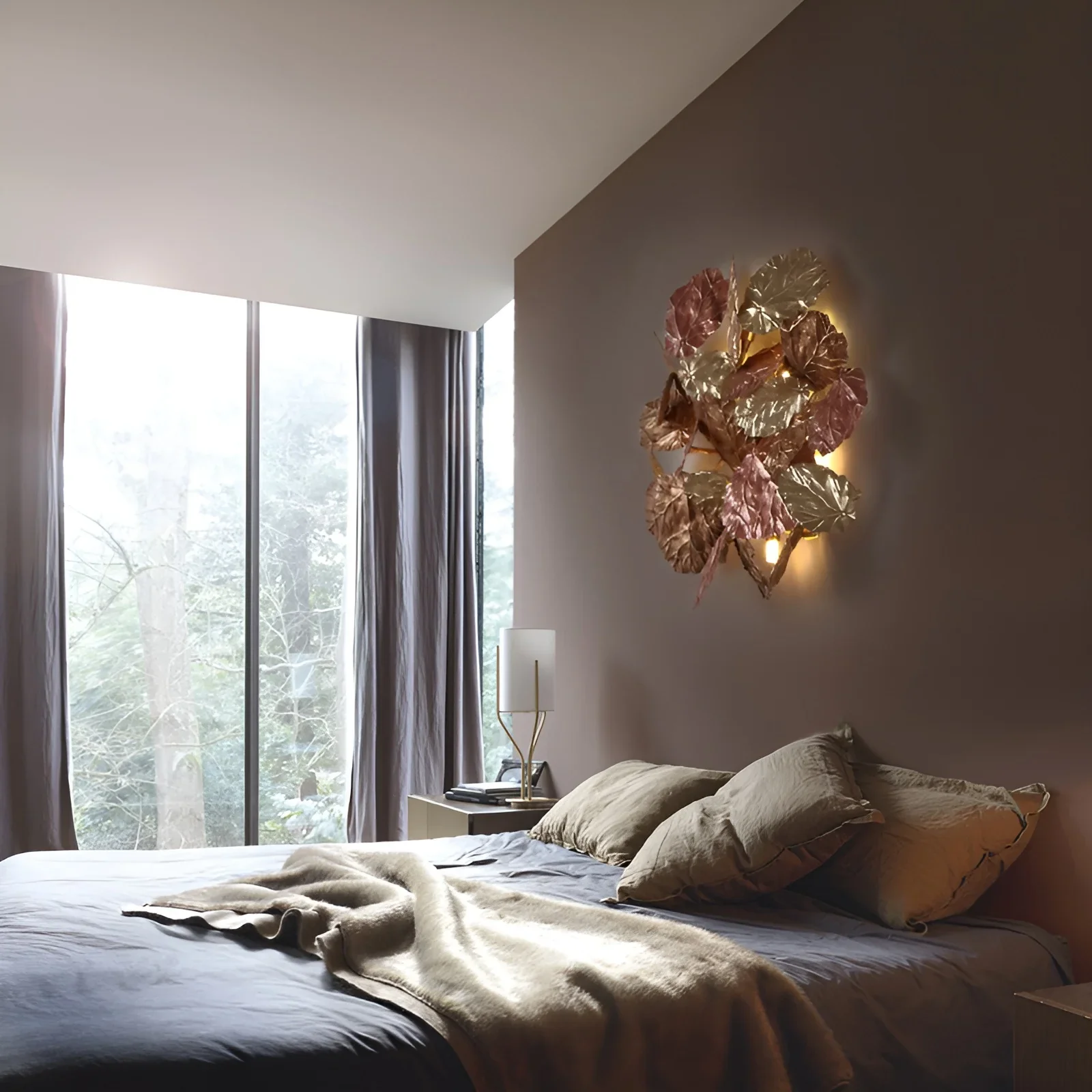 Creative Wall Lamp in the Shape of the Maple Leaves, Living Room