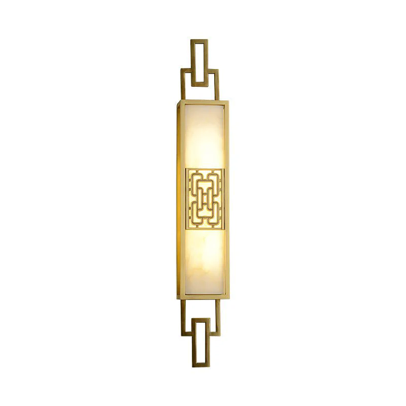 Luxury Copper Wall Lamp in Chinese Style for Bedroom, Living Room