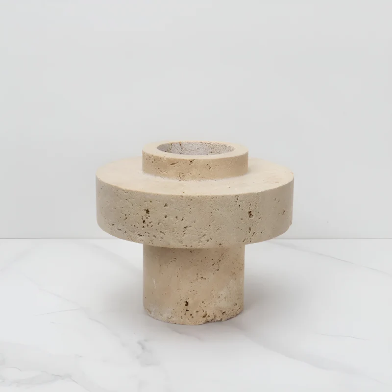 Modern Creative Travertine Vase For Bedroom