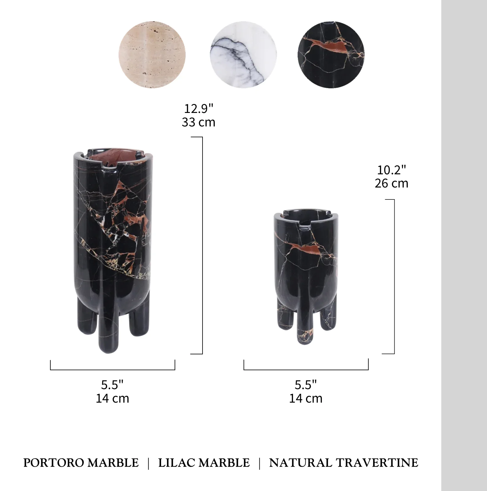 Creative Modern Elegant Marble Vase For Living Room