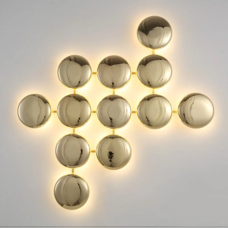 Luxury Marble Wall Lamp in Futuristic Style, Living Room, Bedroom