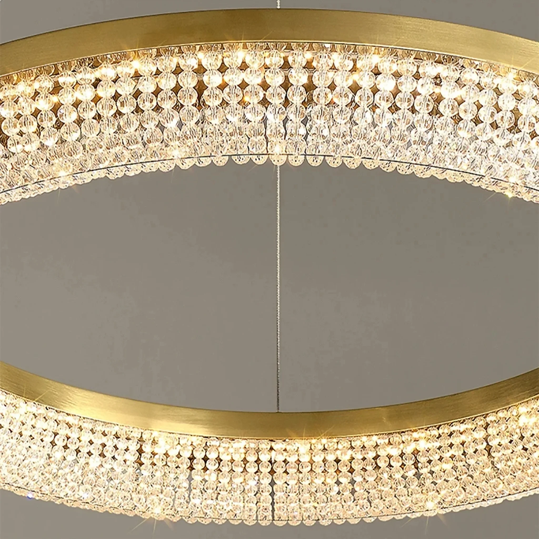 Stafa | Chic Drum Ceiling Chandelier with Crystals