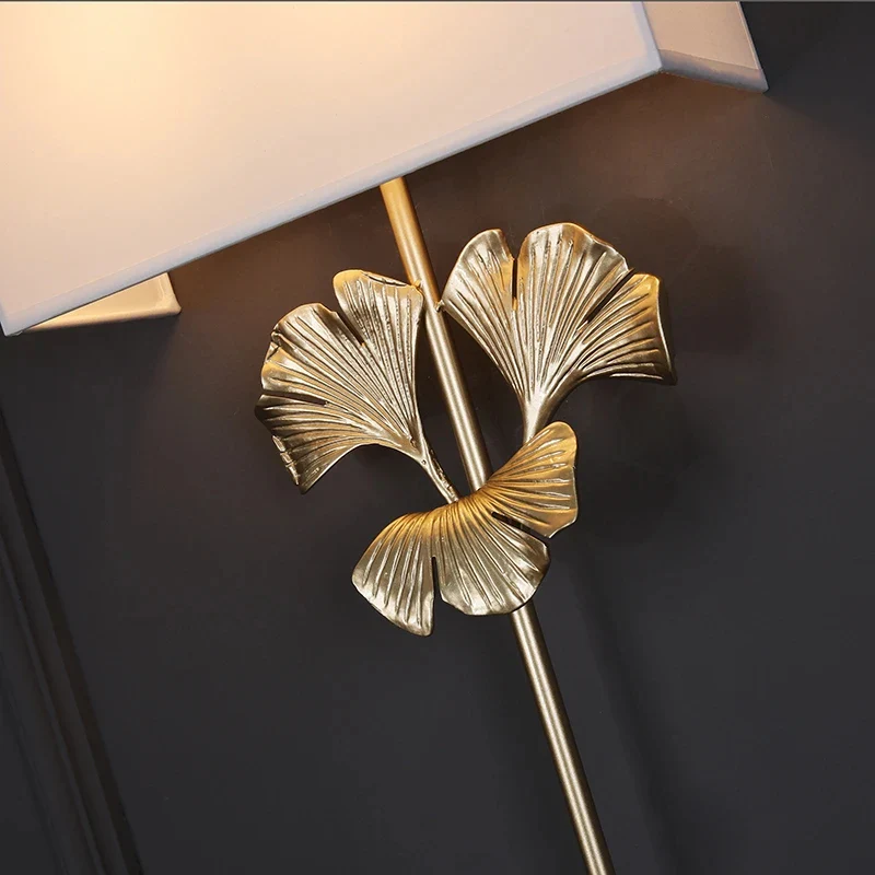 Modern Wall Lamp in the Shape of the Ginkgo Leaf, Living Room, Bedroom