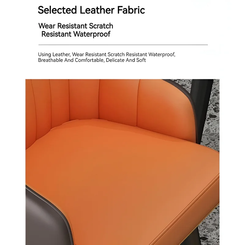 Modern Rotating High Bar Chair with Backrest for Living Room and Restaurants