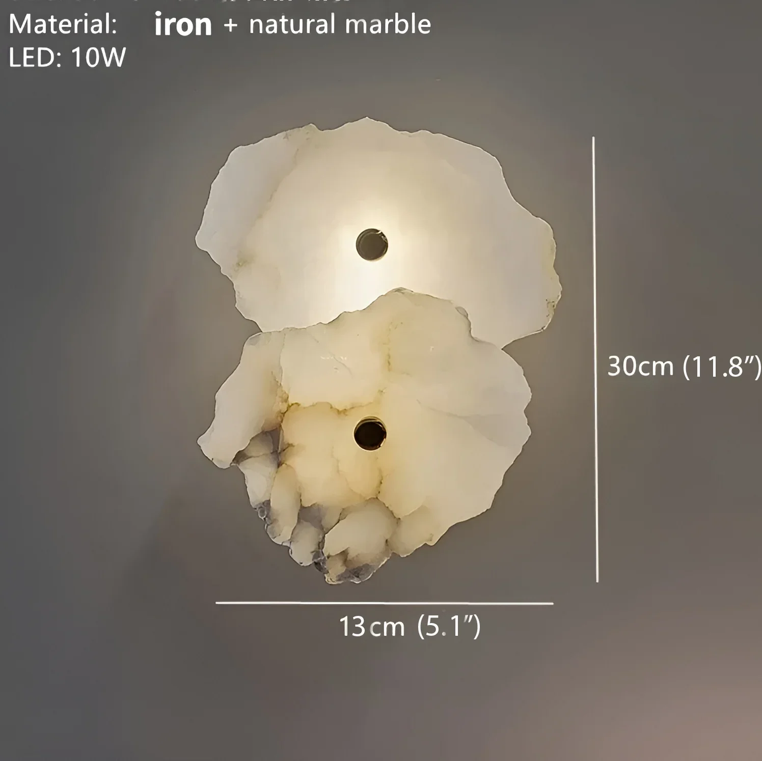 Creative Wall Lamp from Natural Marble for Living Room, Bedroom