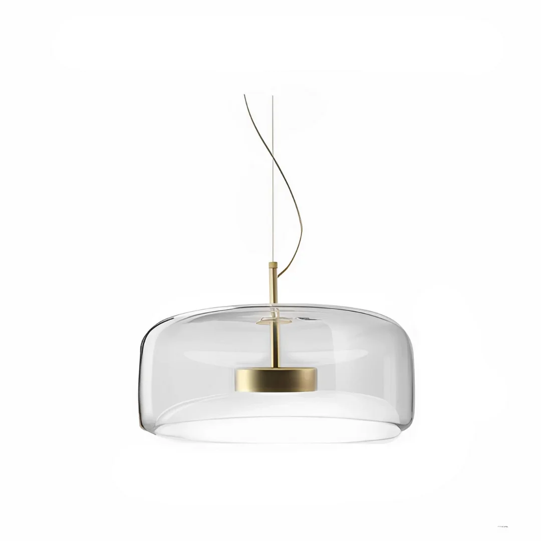 Nordic Amber Glass Pendant Light - Modern Designer Ceiling Lamp