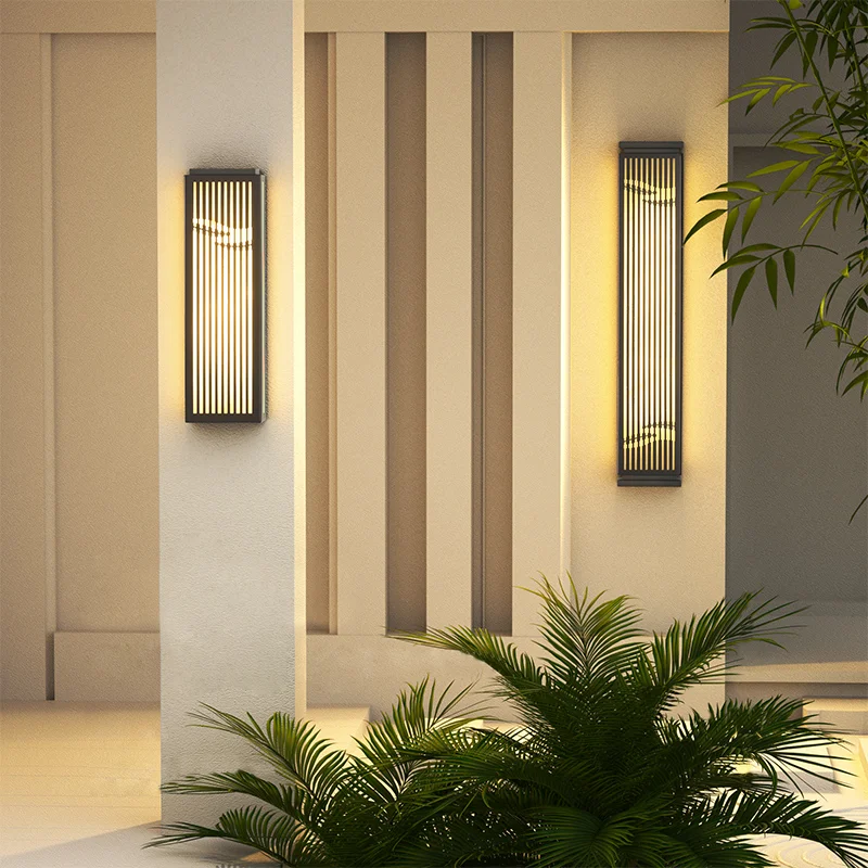 Modern Outdoor Wall Lamp in Chinese Style for Courtyard, Porch