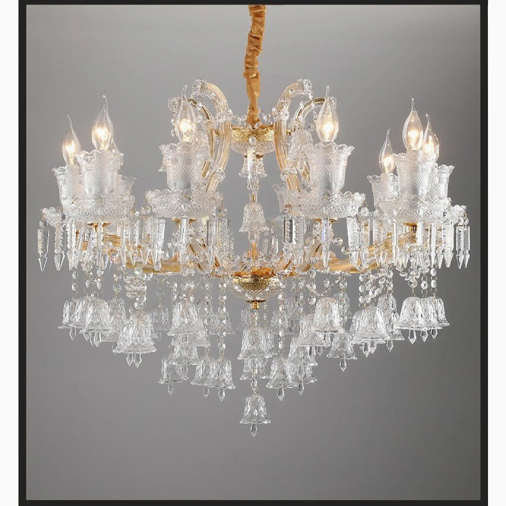 Villars-sur-Glane | European-style Wind Chime Luxury Crystal Candle Chandelier