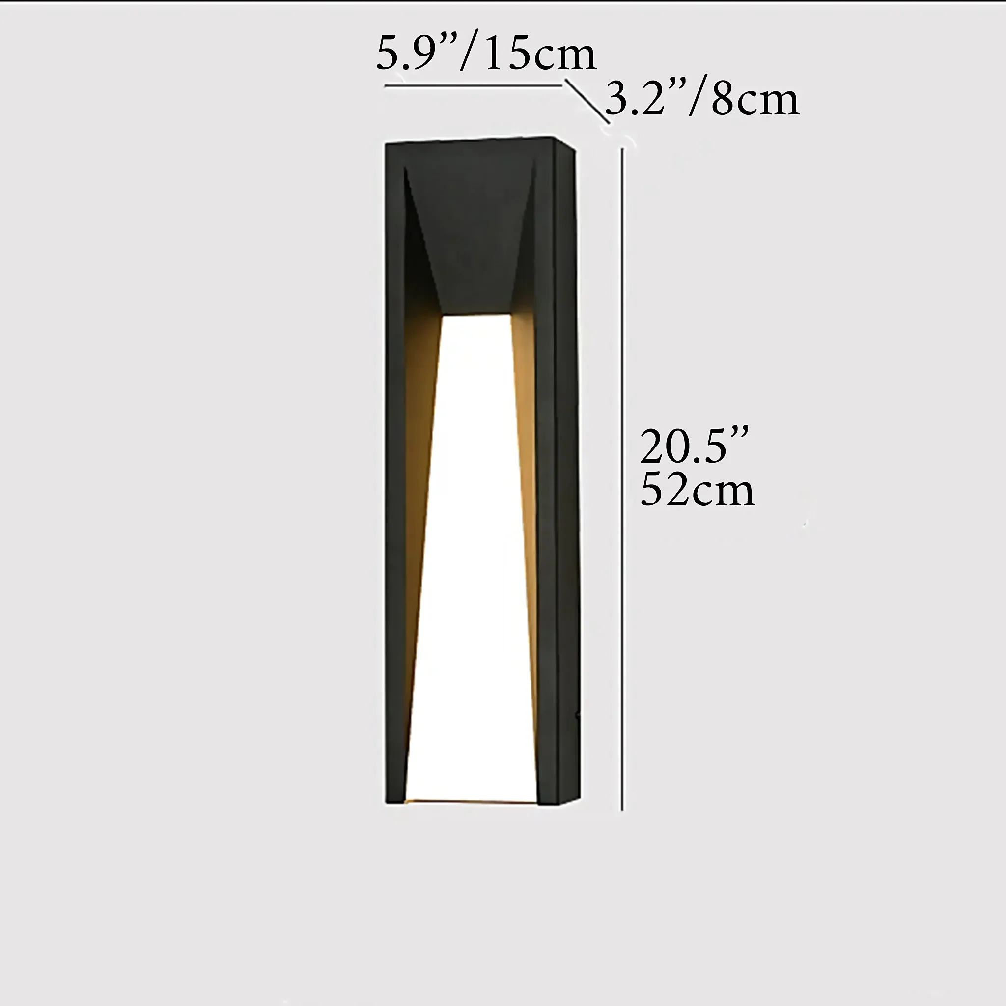 Altamura | Modern Outdoor Black Stylish Exterior LED Wall Lamp