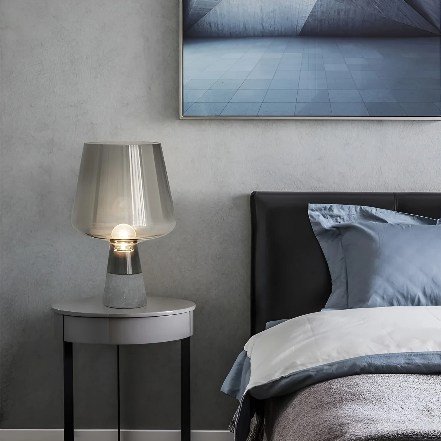 Greifensee | Modern Glass Night Lamp in a Nordic Style