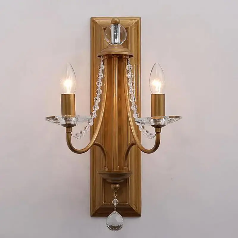 Retro Candle-Shaped Wall Sconce for Bedroom