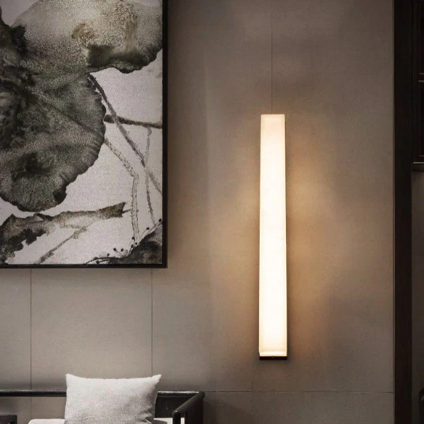 Minimalistic Modern Marble Wall Lamp for Living Room, Bedroom