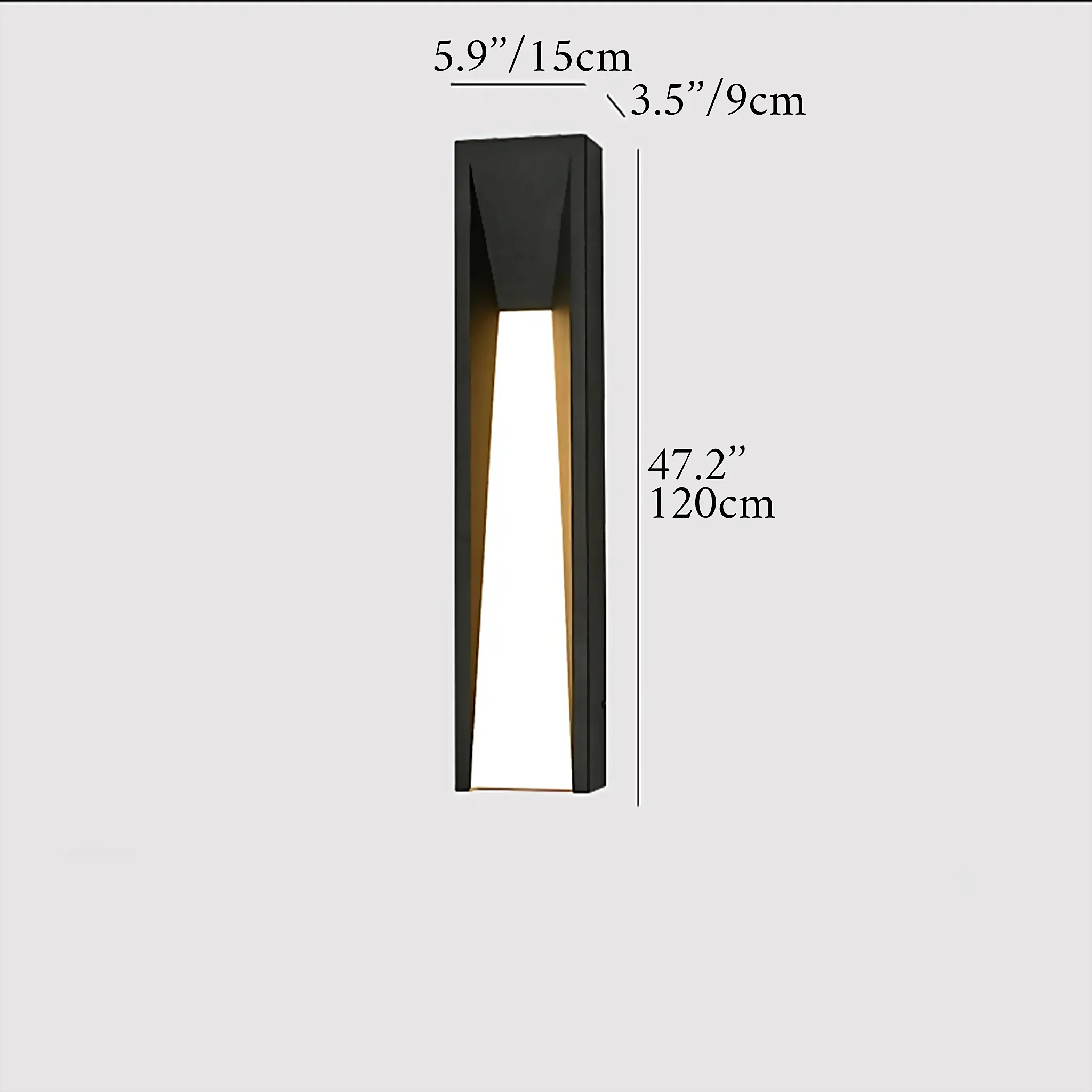Altamura | Modern Outdoor Black Stylish Exterior LED Wall Lamp