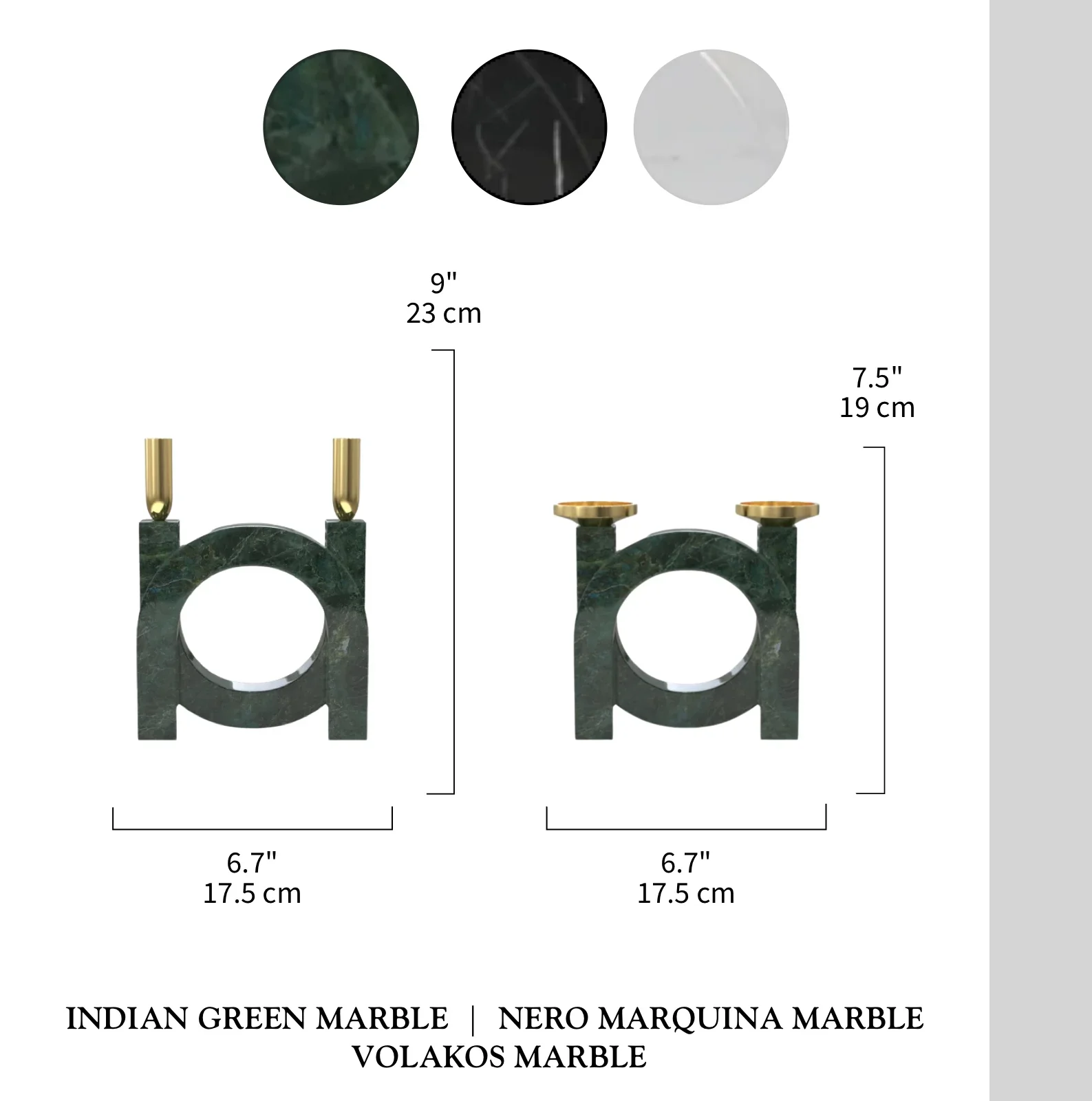 Modern Marble Nordic Style Candle Holder