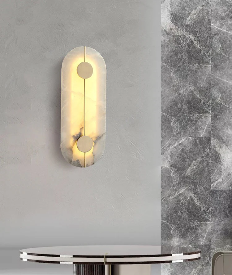 Luxury Marble Wall Lamp for Bedroom, Living Room, Kitchen