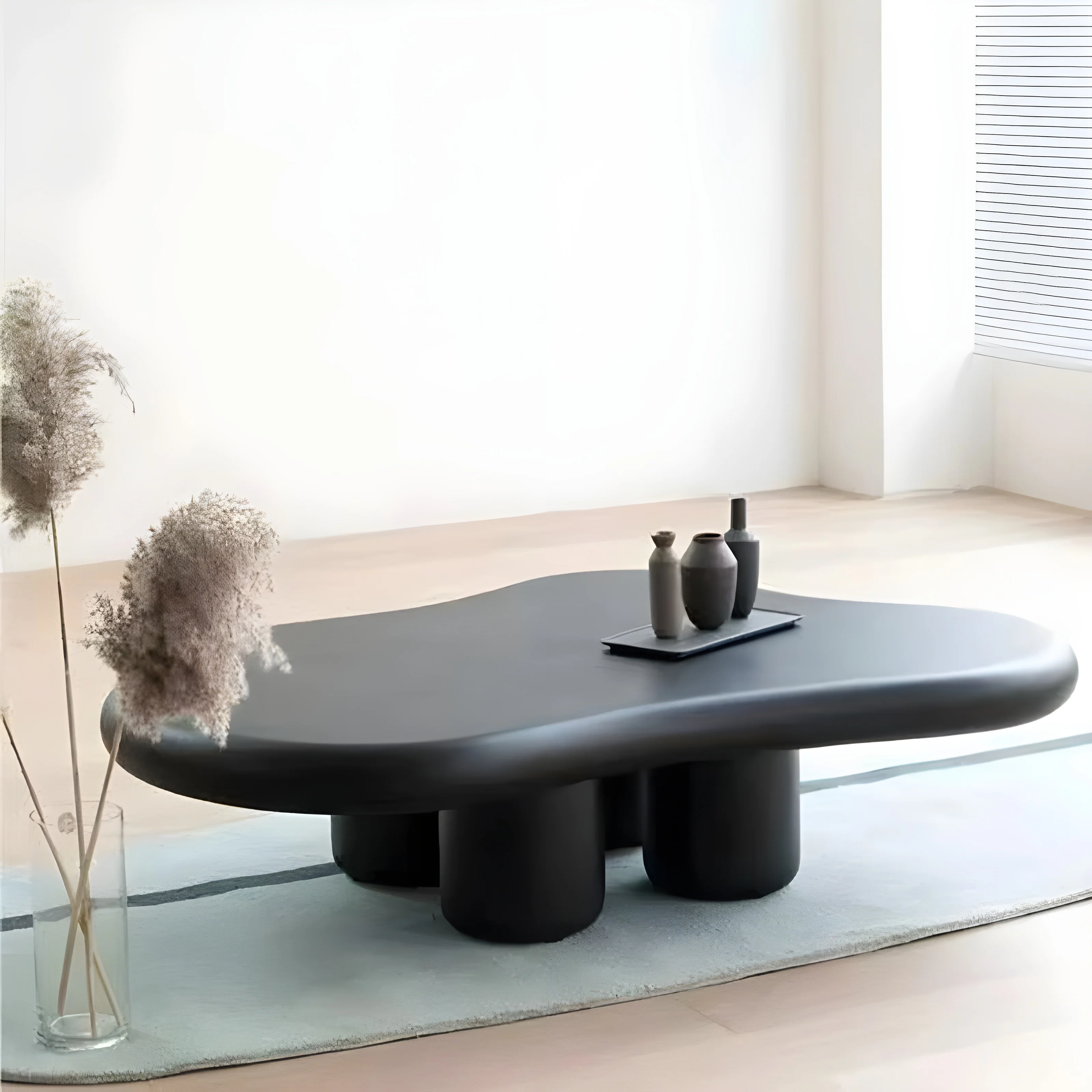 Scandinavian Style Glossy Coffee Table for the Living Room