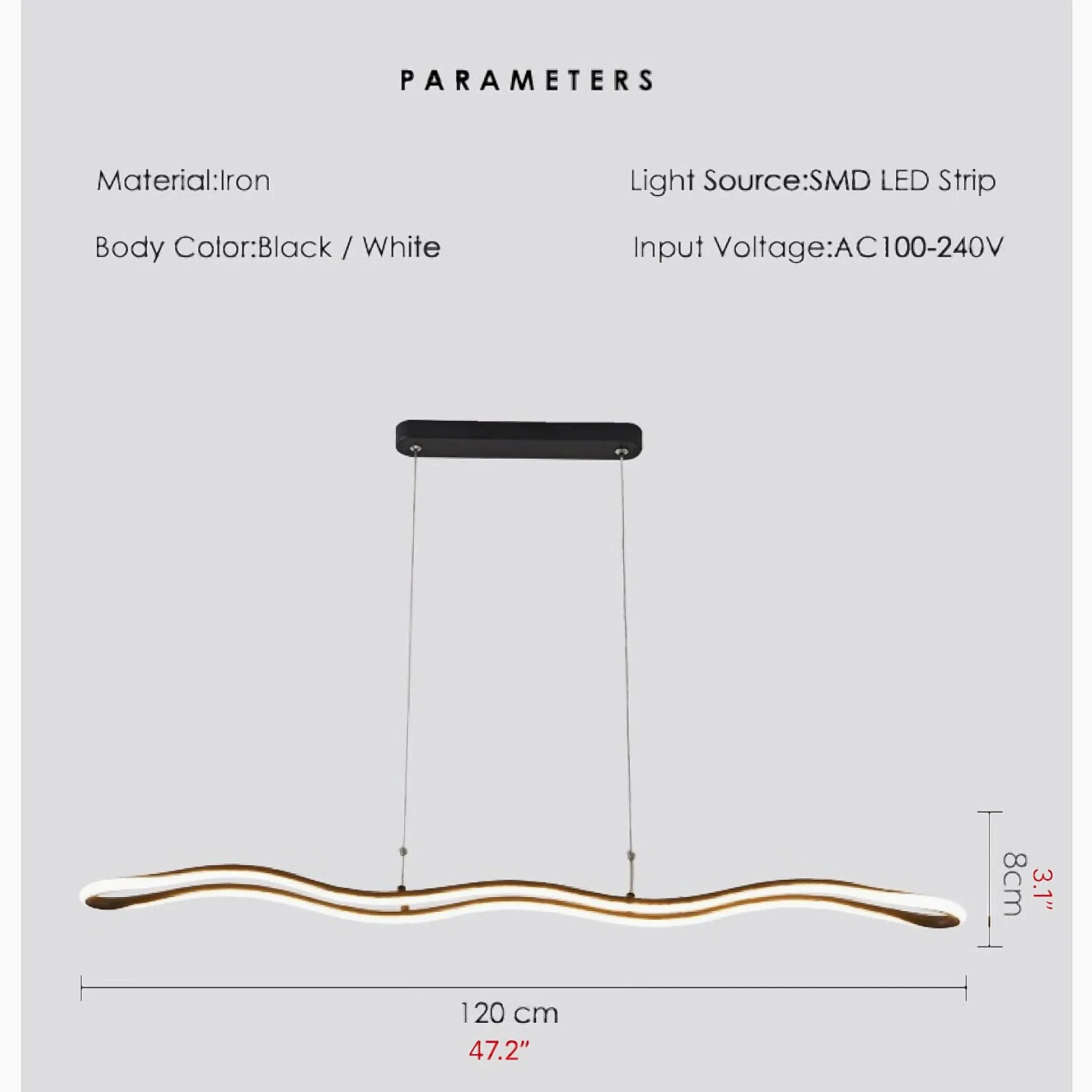 La Trinite | Waves Pendant Lamp for Dining Room