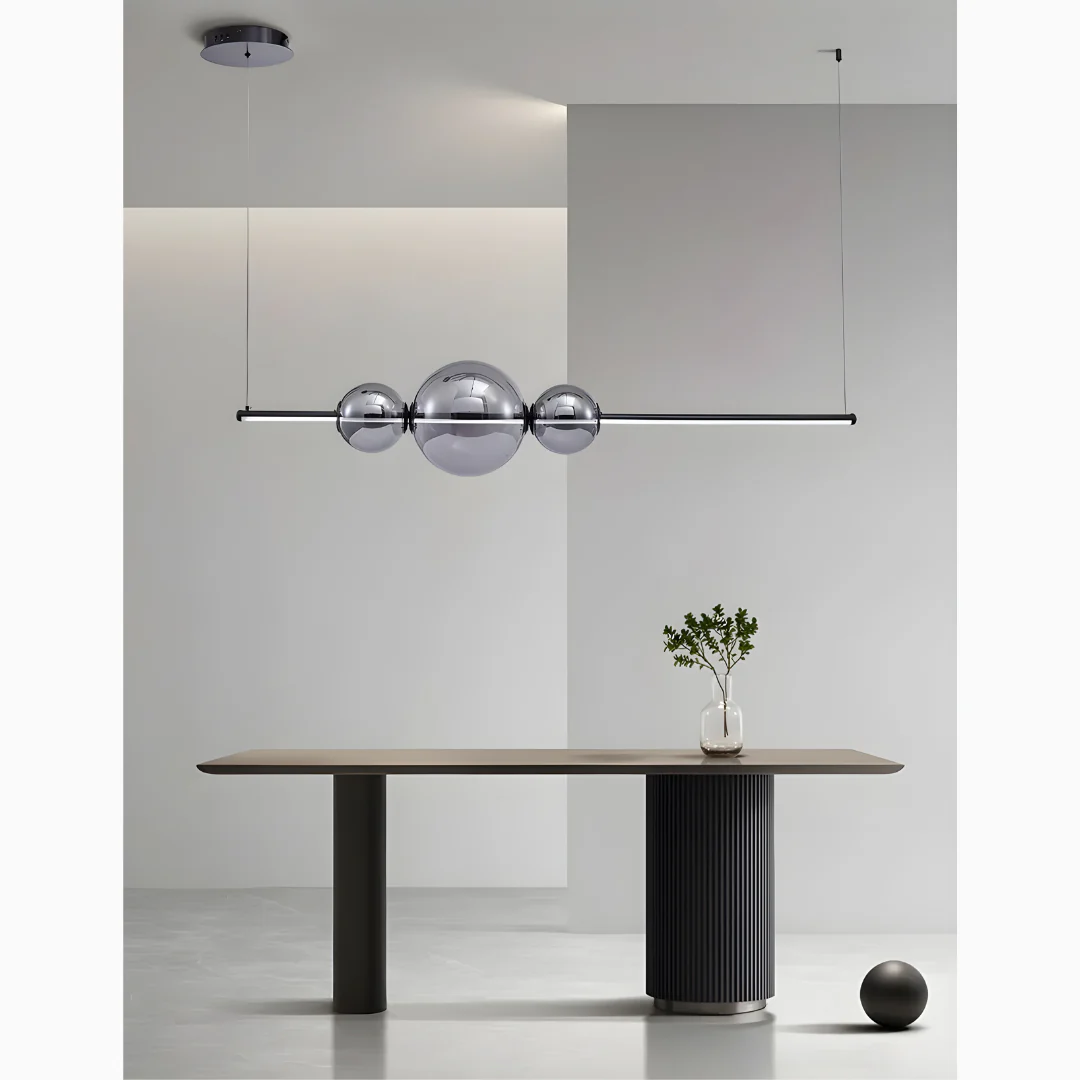 Alberona | Chic Minimalistic Modern Glass LED Chandelier