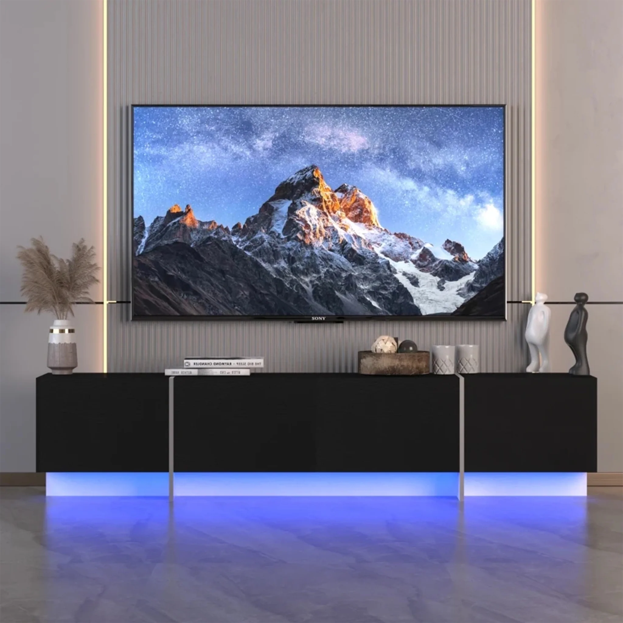 Inn | Modern Minimalistic TV Stand with RGB LED Lights