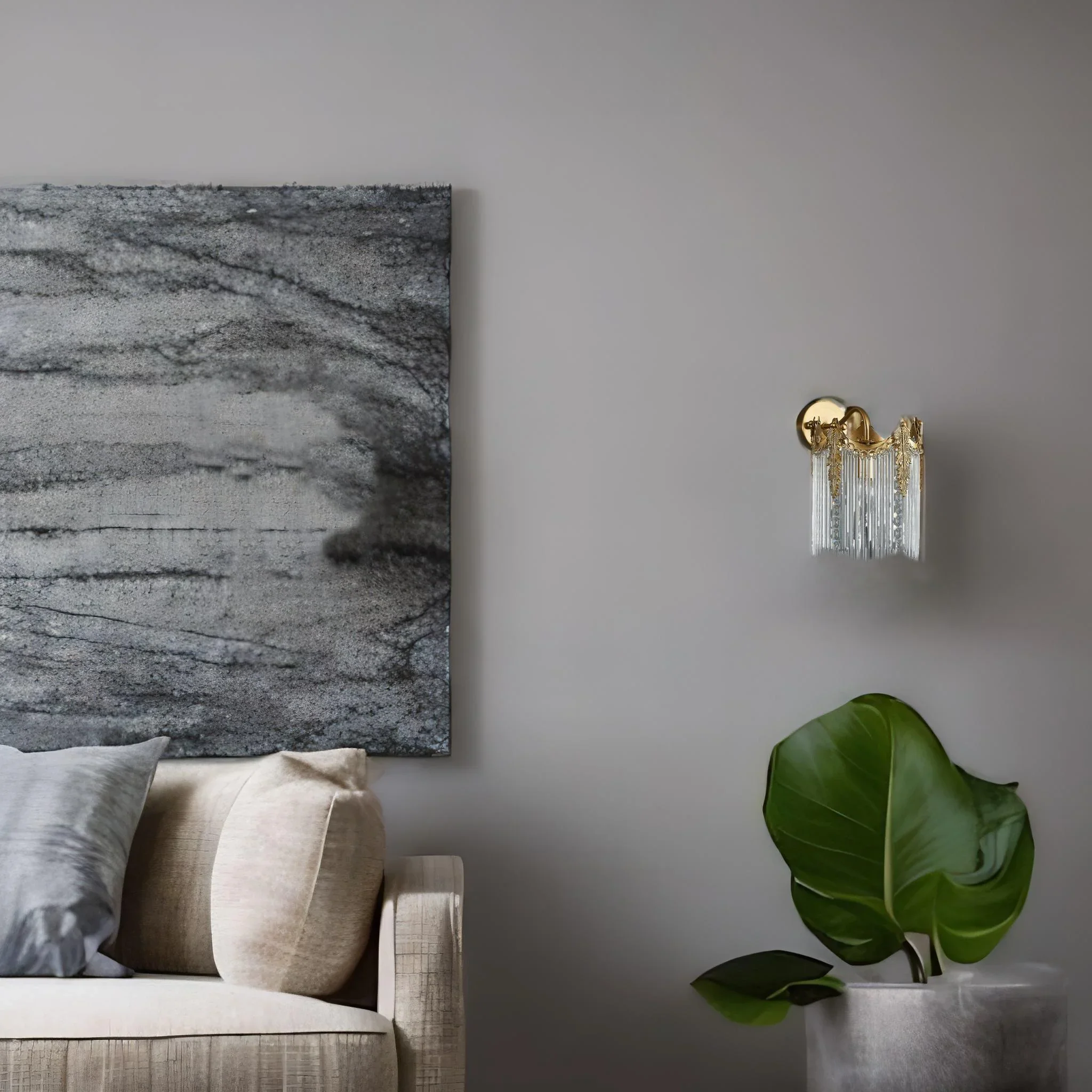 Luxury LED Crystal Wall Lamp in European Style for Bedroom, Living Room