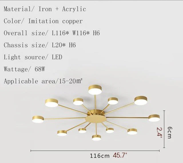 Buchs | Floral shaped LED Ceiling Chandelier